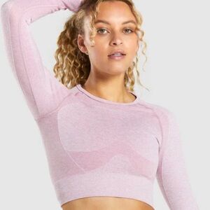 Gymshark FLEX SPORTS LONG SLEEVE CROP TOP